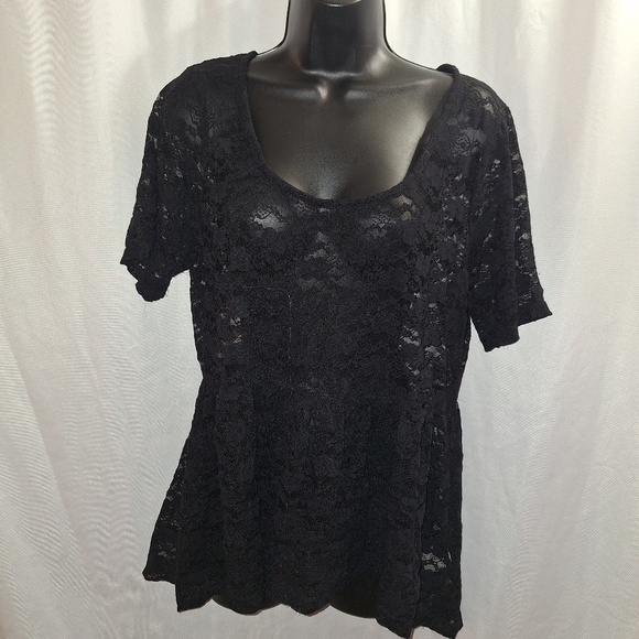 Bongo lace blouse 1X - Picture 1 of 7